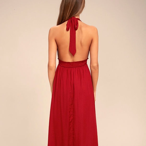 Lulu’s NWT Halter Maxi Dress - Picture 5 of 7